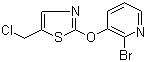 2-溴-3-[[5-(氯甲基)-2-噻唑基]氧基]吡啶分子结构 (CAS 1065484-69-6)