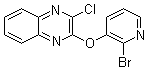 2-[(2-溴-3-吡啶基)氧基]-3-氯喹喔啉分子结构 (CAS 1065484-71-0)