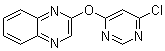 2-[(6-氯-4-嘧啶基)氧基]喹喔啉分子结构 (CAS 1065484-81-2)
