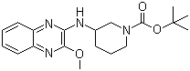 3-[(3-甲氧基-2-喹喔啉基)氨基]-1-哌啶甲酸叔丁酯分子结构 (CAS 1065485-08-6)