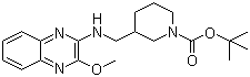 CAS # 1065485-10-0, 3-[[(3-Methoxy-2-quinoxalinyl)amino]methyl]-1-piperidinecarboxylic acid tert-butyl ester