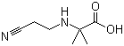 structure of CAS# 106556-63-2, N-(2-Cyanoethyl)-2-methylalanine