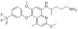 CAS # 106635-80-7, Tafenoquine, N4-[2,6-dimethoxy-4-methyl-5-[3-(trifluoromethyl)phenoxy]-8-quinolinyl]-1,4-Pentanediamine