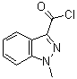 1-甲基-1H-吲唑-3-甲酰氯分子结构 (CAS 106649-02-9)