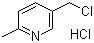 structure of CAS# 106651-81-4, 2-Methyl-5-chloromethylpyridine hydrochloride