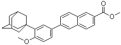 structure of CAS# 106685-41-0, Methyl 6-[3-(1-adamanty)-4-methoxy phenyl]-2-naphthoate