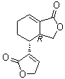 反式-4-(2,5-二氢-2-氧代-3-呋喃基)-3a,4,5,6-四氢-1(3H)-异苯并呋喃酮分子结构 (CAS 106750-00-9)