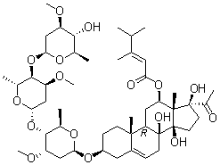 青阳参皂苷元 B分子结构 (CAS 106758-54-7)