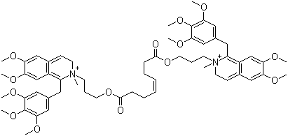 2,2'-[(1,8-二氧代-4-辛烯-1,8-二基)双(氧基-3,1-丙二基)]双[1,2,3,4-四氢-6,7-二甲氧基-2-甲基-1-[(3,4,5-三甲氧基苯基)甲基]异喹啉分子结构 (CAS 106791-40-6)