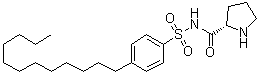 (2S)-N-[(4-十二烷基苯基)磺酰基]-2-吡咯烷甲酰胺分子结构 (CAS 1068139-38-7)