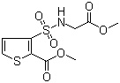 structure of CAS# 106820-63-7, 3-磺酰氨基乙酸甲酯-2-噻吩甲酸甲酯