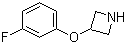 3-(3-氟苯氧基)氮杂环丁烷分子结构 (CAS 106860-03-1)