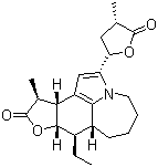 二去氢对叶百部碱分子结构 (CAS 106861-40-9)