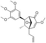 CAS # 106894-43-3, [1S-(6-endo,7-exo)]-3-Methoxy-6-methyl-5-(2-propenyl)-7-(3,4,5-trimethoxyphenyl)bicyclo[3.2.1]oct-3-ene-2,8-dione