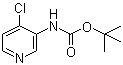 N-(4-氯-3-吡啶基)氨基甲酸叔丁酯分子结构 (CAS 1068976-14-6)