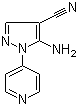 structure of CAS# 106898-37-7, 5-氨基-1-(4-吡啶基)-1H-吡唑-4-甲腈