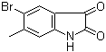 structure of CAS# 106976-23-2, 5-溴-6-甲基靛红