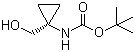 structure of CAS# 107017-73-2, 1-(Boc-amino)cyclopropylmethanol
