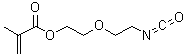 2-(2-异氰酸乙氧基)乙基甲基丙烯酸酯分子结构 (CAS 107023-60-9)
