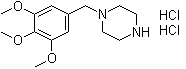 1-(3,4,5-三甲氧基苄基)哌嗪二盐酸盐分子结构 (CAS 107049-57-0)