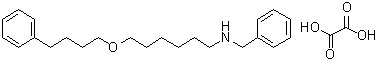 N-[6-(4-苯基丁氧基)己基]苯甲胺草酸盐分子结构 (CAS 1070788-08-7)
