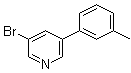 3-Bromo-5-(3-methylphenyl)pyridine molecular structure (CAS 1070882-67-5)