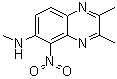 N,2,3-三甲基-5-硝基-6-喹喔啉胺分子结构 (CAS 107095-00-1)
