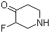 3-氟-4-哌啶酮分子结构 (CAS 1070955-78-0)