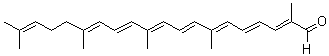 CAS # 1071-52-9, (2E,4E,6E,8E,10E,12E,14E)-2,7,11,15,19-Pentamethyl-2,4,6,8,10,12,14,18-eicosaoctaenal, Apo-12'-lycopenal