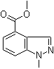 1-Methyl-1H-indazole-4-carboxylic acid methyl ester molecular structure (CAS 1071428-42-6)
