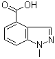 1-甲基-1H-吲唑-4-羧酸分子结构 (CAS 1071433-05-0)