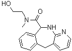 10,11-二氢-N-(2-羟基乙基)-N-甲基-5H-吡啶并[2,3-c][2]苯并氮杂卓-10-甲酰胺分子结构 (CAS 1071504-81-8)