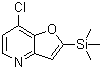 7-Chloro-2-(trimethylsilyl)furo[3,2-b]pyridine molecular structure (CAS 1071540-51-6)