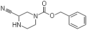 3-氰基-1-哌嗪甲酸苯甲酯分子结构 (CAS 1071827-03-6)