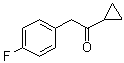 1-环丙基-2-(4-氟苯基)乙酮分子结构 (CAS 1071842-61-9)