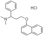 N,N-二甲基-alpha-[2-(1-萘基氧基)乙基]苯甲胺盐酸盐分子结构 (CAS 1071929-03-7)