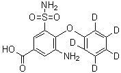 去丁基布美他尼-d<sub>5</sub>分子结构 (CAS 1072125-54-2)