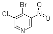 4-溴-3-氯-5-硝基吡啶分子结构 (CAS 1072141-30-0)