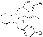 (3aS,7aS)-1,3-二[(4-溴苯基)甲基]-2-(2E)-2-丁烯-1-基-2-氯八氢-1H-1,3,2-苯并二氮杂硅杂环戊烯分子结构 (CAS 1072220-37-1)