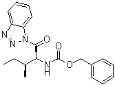 N-[(1S,2S)-1-(1H-苯并三唑-1-基羰基)-2-甲基丁基]氨基甲酸苄酯分子结构 (CAS 1072442-07-9)