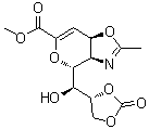 CAS # 1072449-84-3, Methyl (3aR,4R,7aR)-4-[(1S)-hydroxy((4R)-2-oxo-1,3-dioxolan-4-yl)methyl]-2-methyl-3a,7a-dihydro-4H-pyrano[3,4-d][1,3]oxazole-6-carboxylate