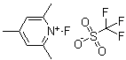 1-氟-2,4,6-三甲基吡啶三氟甲磺酸盐分子结构 (CAS 107264-00-6)