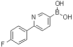 [6-(4-氟苯基)-3-吡啶基]硼酸分子结构 (CAS 1072944-20-7)