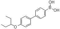 structure of CAS# 1072944-31-0, [4'-(1-乙基丙氧基)[1,1'-联苯]-4-基]硼酸