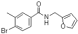 4-溴-N-(2-呋喃基甲基)-3-甲基苯甲酰胺分子结构 (CAS 1072944-32-1)