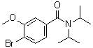 4-溴-N,N-二异丙基-3-甲氧基苯甲酰胺分子结构 (CAS 1072944-37-6)