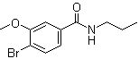 4-溴-3-甲氧基-N-丙基苯甲酰胺分子结构 (CAS 1072944-38-7)