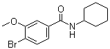 4-溴-N-环己基-3-甲氧基苯甲酰胺分子结构 (CAS 1072944-40-1)