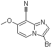 3-溴-7-甲氧基咪唑并[1,2-a]吡啶-8-甲腈分子结构 (CAS 1072944-45-6)