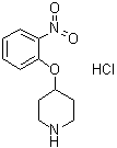 4-(2-硝基苯氧基)哌啶盐酸盐分子结构 (CAS 1072944-49-0)